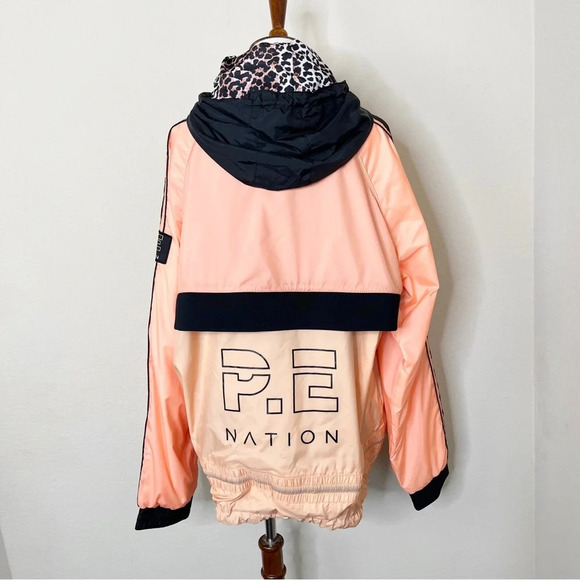 P.E Nation Pink Light Man Down Hooded Jacket - Picture 7 of 11